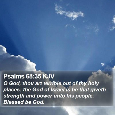 Psalms 68:35 KJV Bible Verse Image