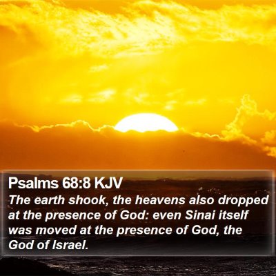 Psalms 68:8 KJV Bible Verse Image