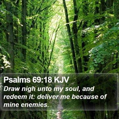 Psalms 69:18 KJV Bible Verse Image