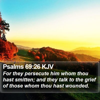 Psalms 69:26 KJV Bible Verse Image
