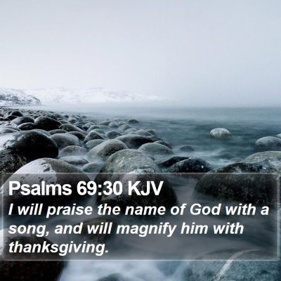 Psalms 69:30 KJV Bible Verse Image