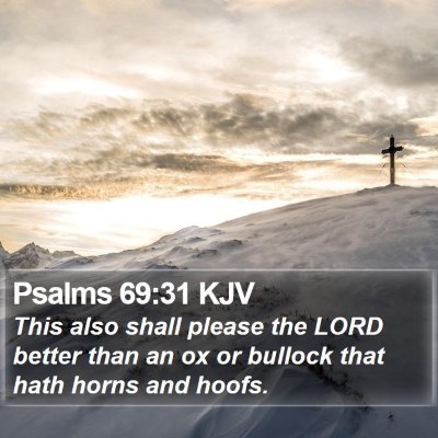 Psalms 69:31 KJV Bible Verse Image