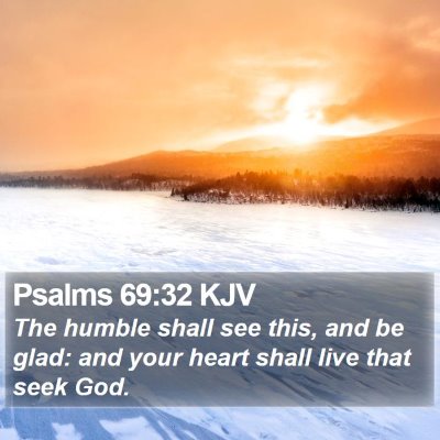 Psalms 69:32 KJV Bible Verse Image