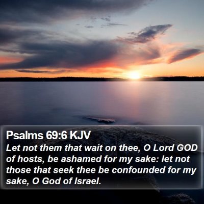 Psalms 69:6 KJV Bible Verse Image
