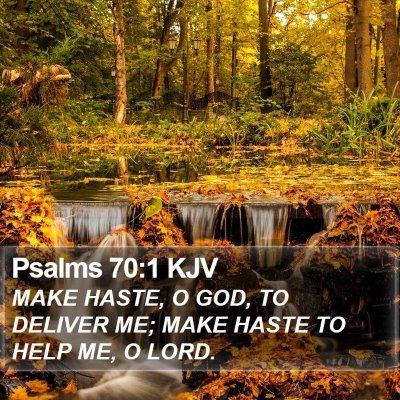 Psalms 70:1 KJV Bible Verse Image