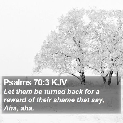 Psalms 70:3 KJV Bible Verse Image