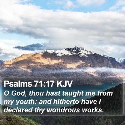 Psalms 71:17 KJV Bible Verse Image
