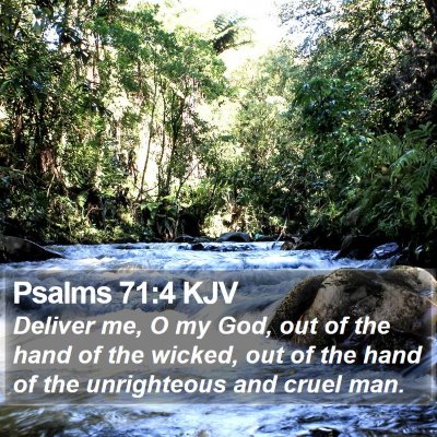 Psalms 71:4 KJV Bible Verse Image