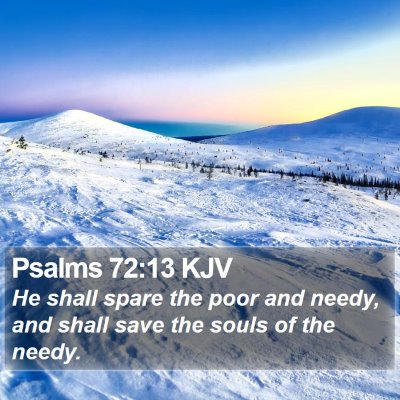 Psalms 72:13 KJV Bible Verse Image