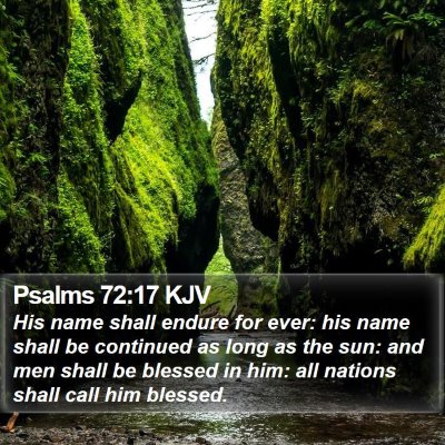 Psalms 72:17 KJV Bible Verse Image