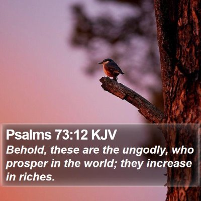 Psalms 73:12 KJV Bible Verse Image