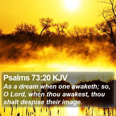 Psalms 73:20 KJV Bible Verse Image