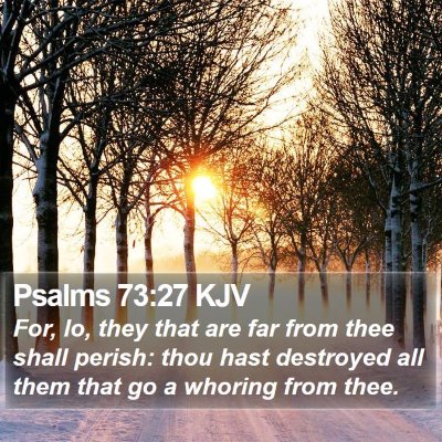 Psalms 73:27 KJV Bible Verse Image