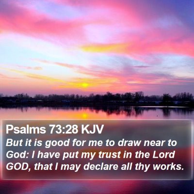 Psalms 73:28 KJV Bible Verse Image