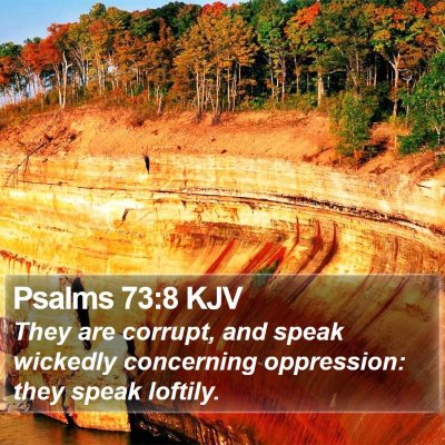 Psalms 73:8 KJV Bible Verse Image