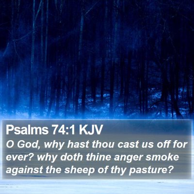 Psalms 74:1 KJV Bible Verse Image