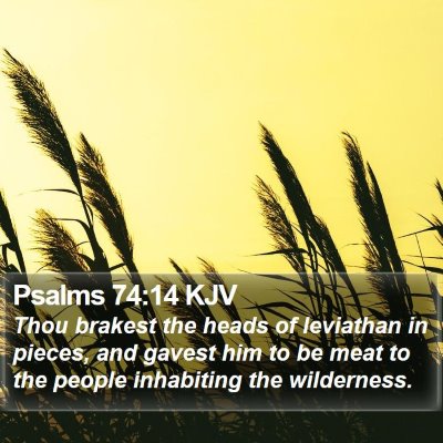 Psalms 74:14 KJV Bible Verse Image