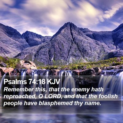 Psalms 74:18 KJV Bible Verse Image