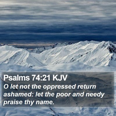 Psalms 74:21 KJV Bible Verse Image