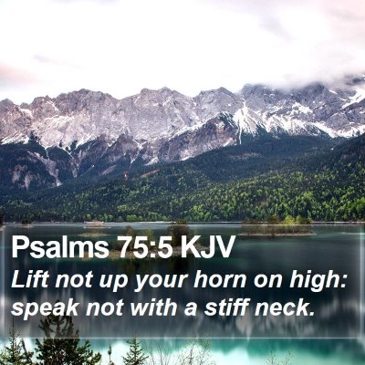 Psalms 75:5 KJV Bible Verse Image