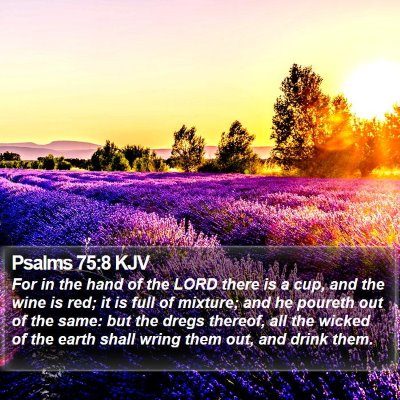 Psalms 75:8 KJV Bible Verse Image