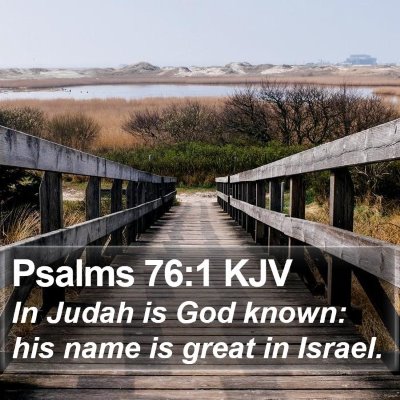 Psalms 76:1 KJV Bible Verse Image