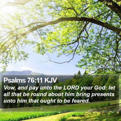Psalms 76:11 KJV Bible Verse Image