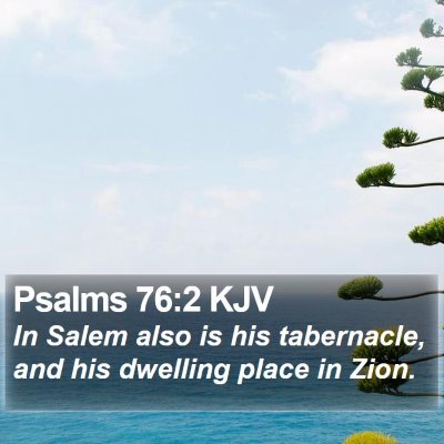 Psalms 76:2 KJV Bible Verse Image