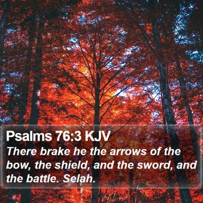 Psalms 76:3 KJV Bible Verse Image