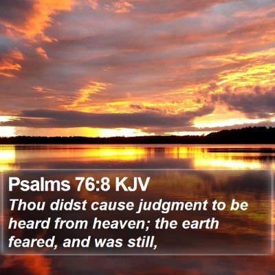 Psalms 76:8 KJV Bible Verse Image