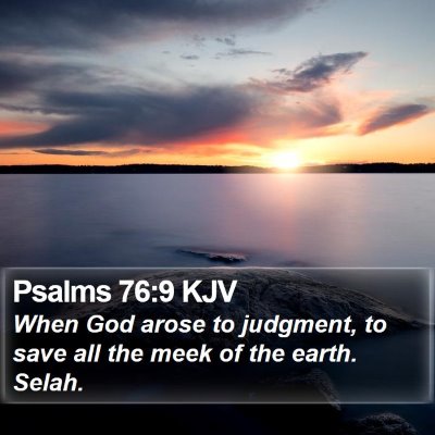 Psalms 76:9 KJV Bible Verse Image