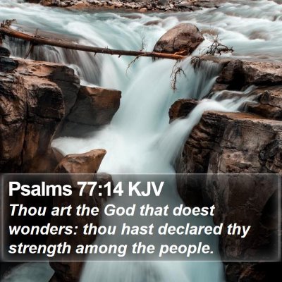 Psalms 77:14 KJV Bible Verse Image