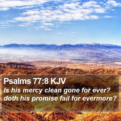 Psalms 77:8 KJV Bible Verse Image