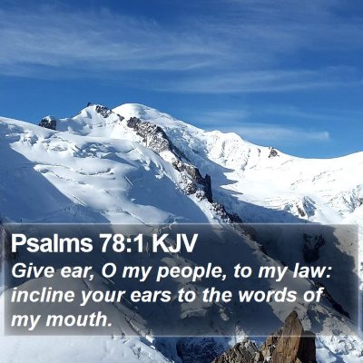 Psalms 78:1 KJV Bible Verse Image