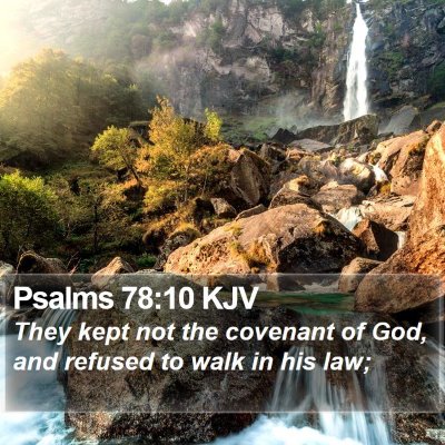 Psalms 78:10 KJV Bible Verse Image