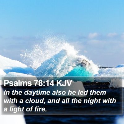 Psalms 78:14 KJV Bible Verse Image