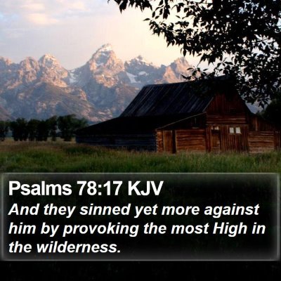Psalms 78:17 KJV Bible Verse Image