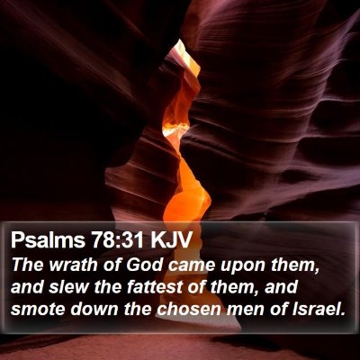 Psalms 78:31 KJV Bible Verse Image