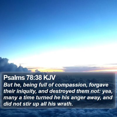 Psalms 78:38 KJV Bible Verse Image