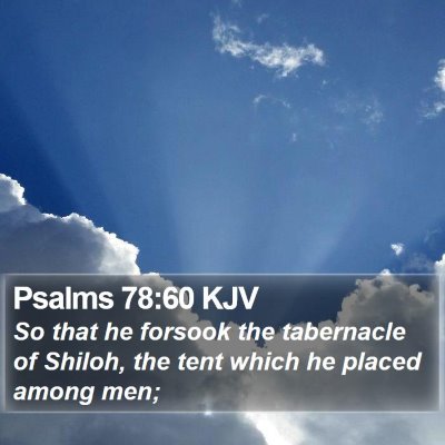 Psalms 78:60 KJV Bible Verse Image