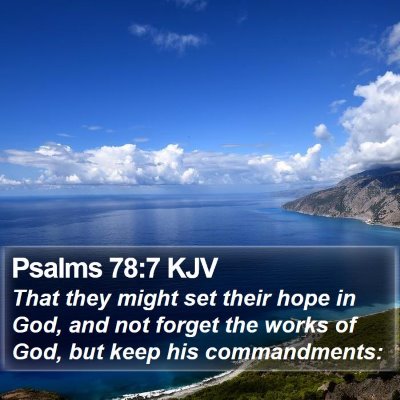 Psalms 78:7 KJV Bible Verse Image
