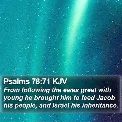 Psalms 78:71 KJV Bible Verse Image