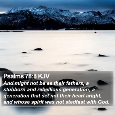 Psalms 78:8 KJV Bible Verse Image