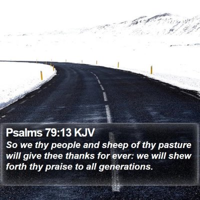 Psalms 79:13 KJV Bible Verse Image