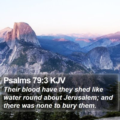 Psalms 79:3 KJV Bible Verse Image
