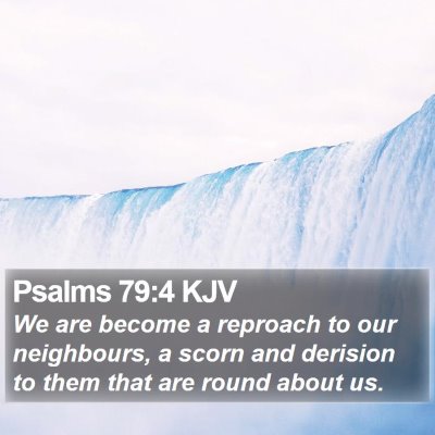 Psalms 79:4 KJV Bible Verse Image