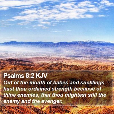 Psalms 8:2 KJV Bible Verse Image