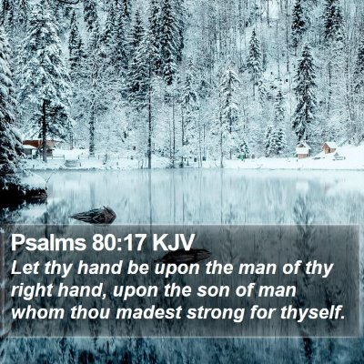 Psalms 80:17 KJV Bible Verse Image