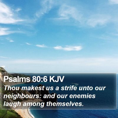 Psalms 80:6 KJV Bible Verse Image