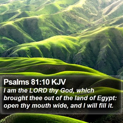 Psalms 81:10 KJV Bible Verse Image